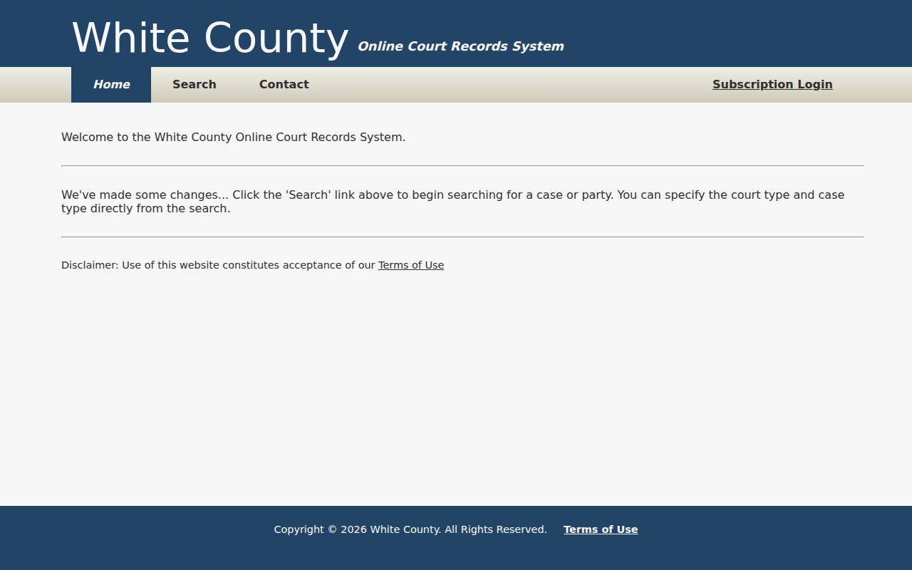 White County Tennessee online court records portal